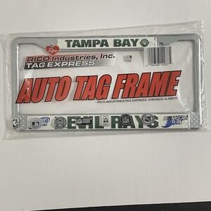 Tampa Bay Devil Rays License Plate Frame Rico Industries Auto Tag Frame MLB NEW